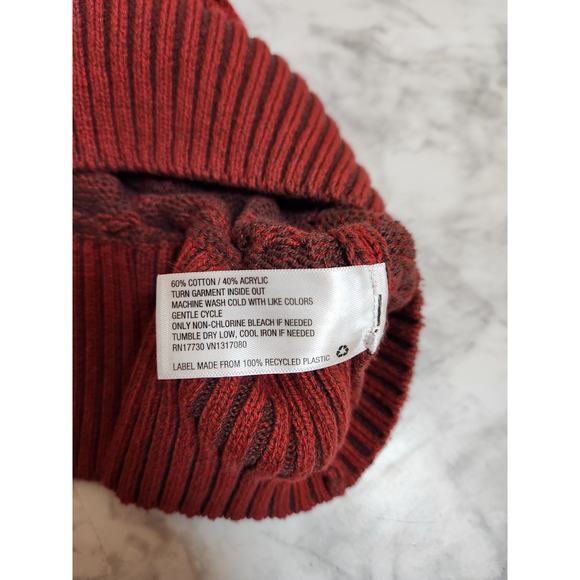 Knox Rose Women's Red Solid‎ Mock Neck Long Sleeve Pullover Sweater Size Medium - Picture 4 of 6